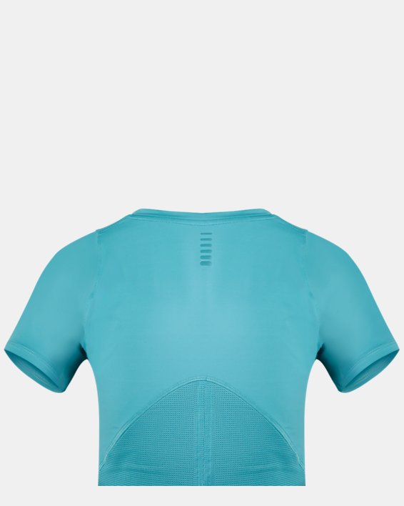 Women's UA Iso-Chill Run Short Sleeve in Blue image number 7